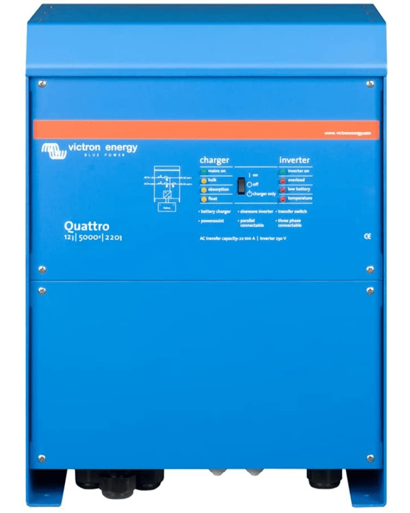 Victron Energy MultiPlus-II 2X 120V, 3000VA 12-Volt Pure Sine Wave Inverter  and 120 amp Battery Charger