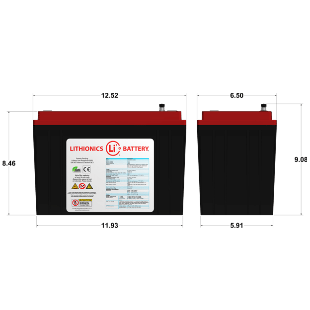 Lithionics Battery 12 Volt 130 Amp Hour G31 Lithium Battery - Internal BMS (2)