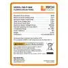 Mega 100 Watt Flexible Solar Panel Label