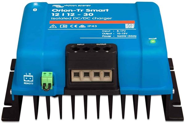 Victron Energy Orion-Tr Smart 12/12-Volt 30 Amp 360-Watt DC-DC Charger | Isolated (Bluetooth)