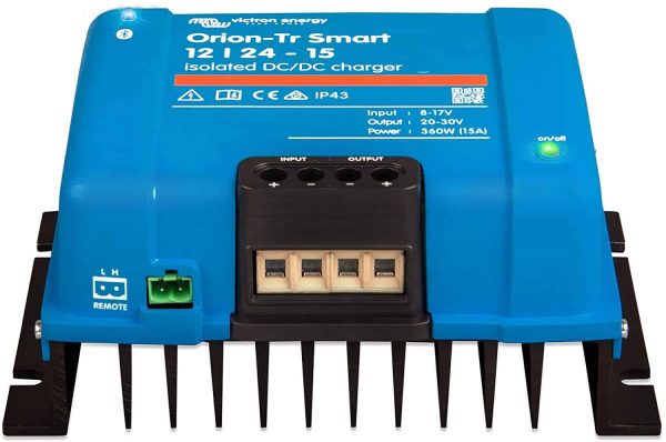 Victron Energy Orion-Tr Smart 12/24-Volt 15 Amp 360-Watt DC-DC Charger | Isolated (Bluetooth)