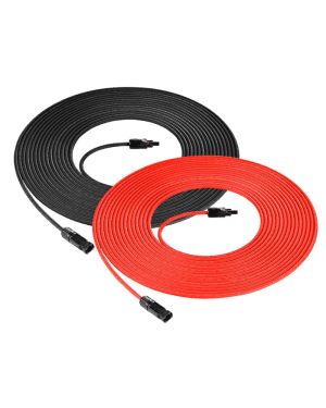 10 Gauge PV Solar Cable 50 Ft – Red & Black