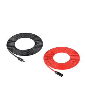 10 Gauge PV Solar Cable 20 Ft – Red & Black