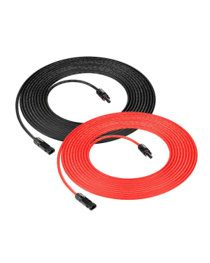 10 Gauge PV Solar Cable 30 Ft – Red & Black