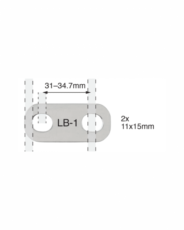 BEP Link Bar 779-LB-1 for 8 & 10mm studs