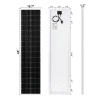 Rich Solar Mega 130 Slim | 130 Watt 12V Slim Solar Panel